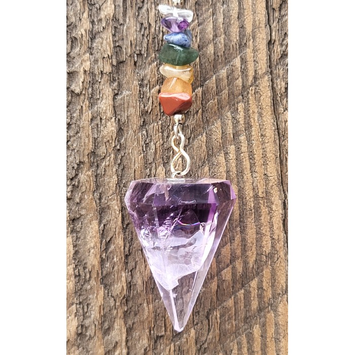 Pendule Améthyste (7chakras)