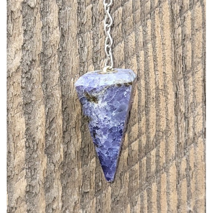 Pendule Scapolite bleue